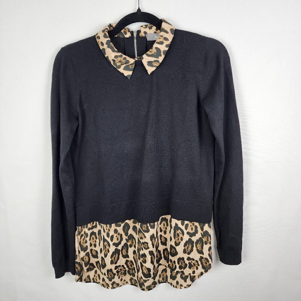 NWT Marled Animal Print Sweater S